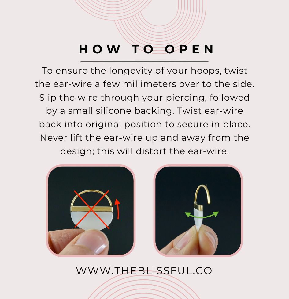 Small Mother of Pearl Crescent Moon Hoop Earrings with Sterling Silver  -  Hand-carved