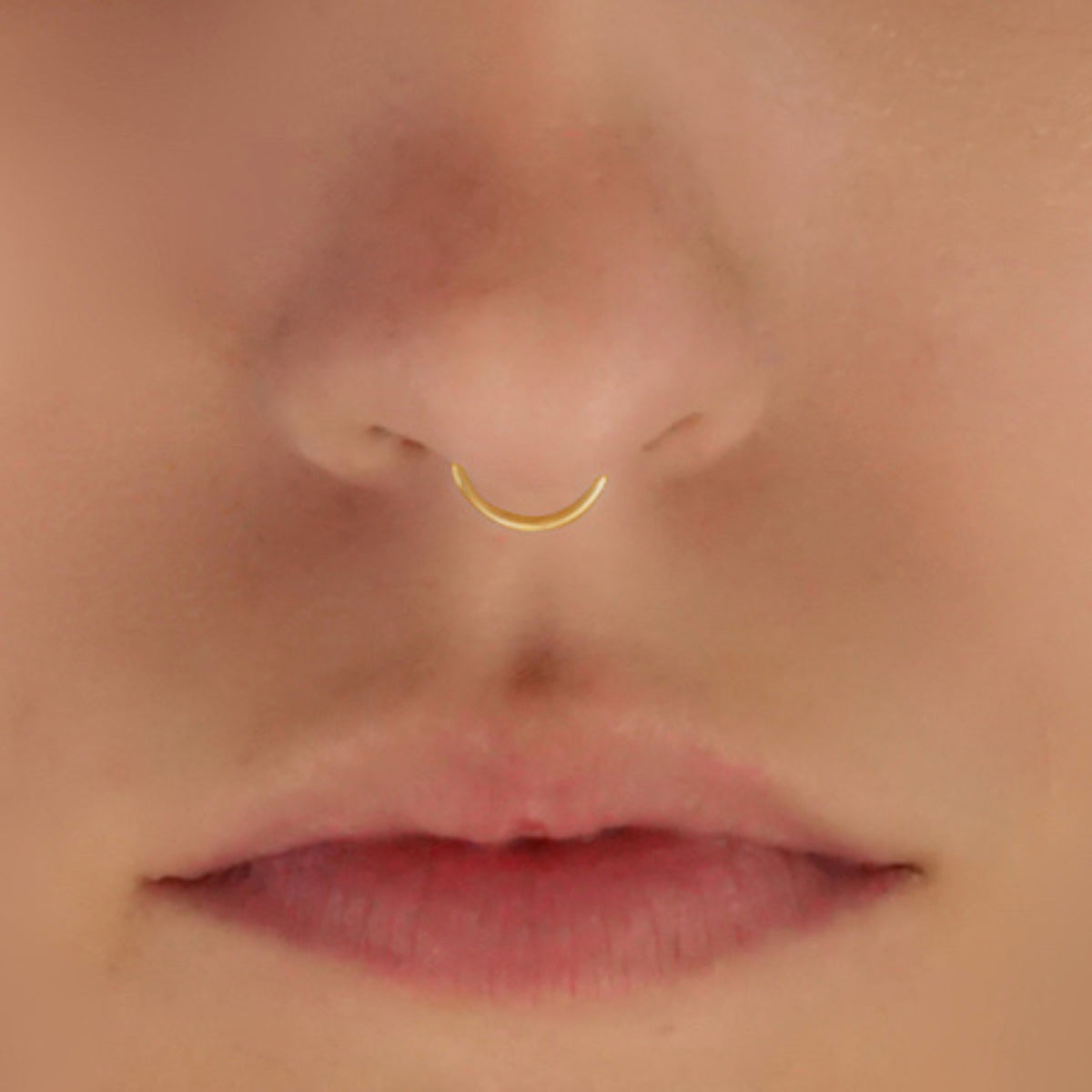 Gold Septum Ring • 14K Gold Filled Endless Hoop • 7–10mm (252)