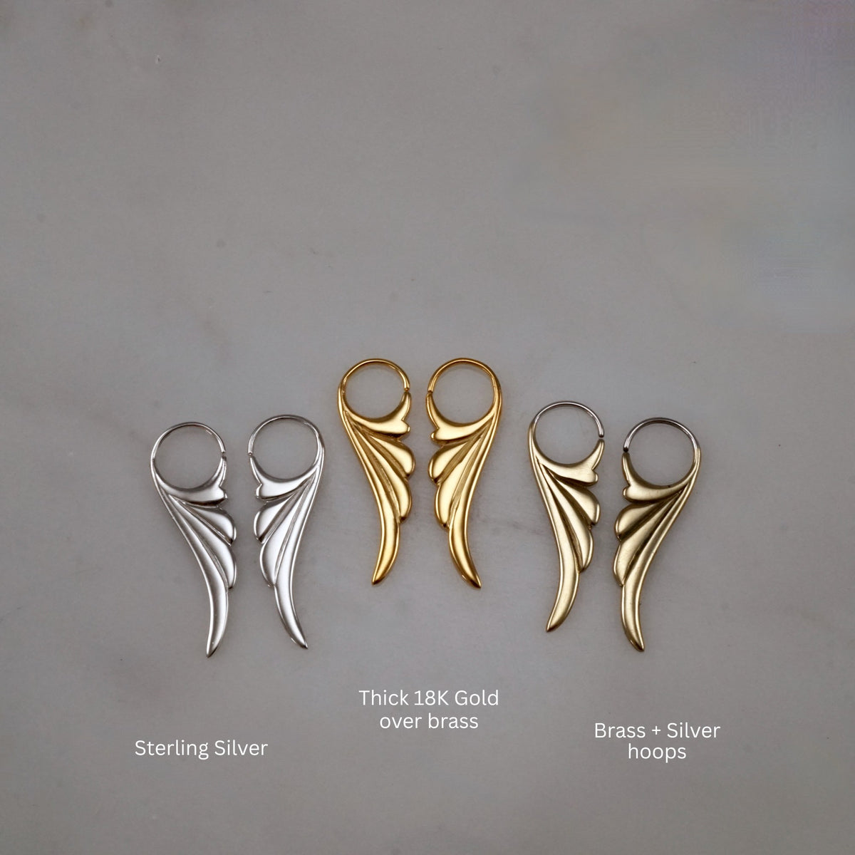 Leaf Hoop Earrings • Fern Leaf Hoops • Nature Jewelry • Sterling Silver (282)