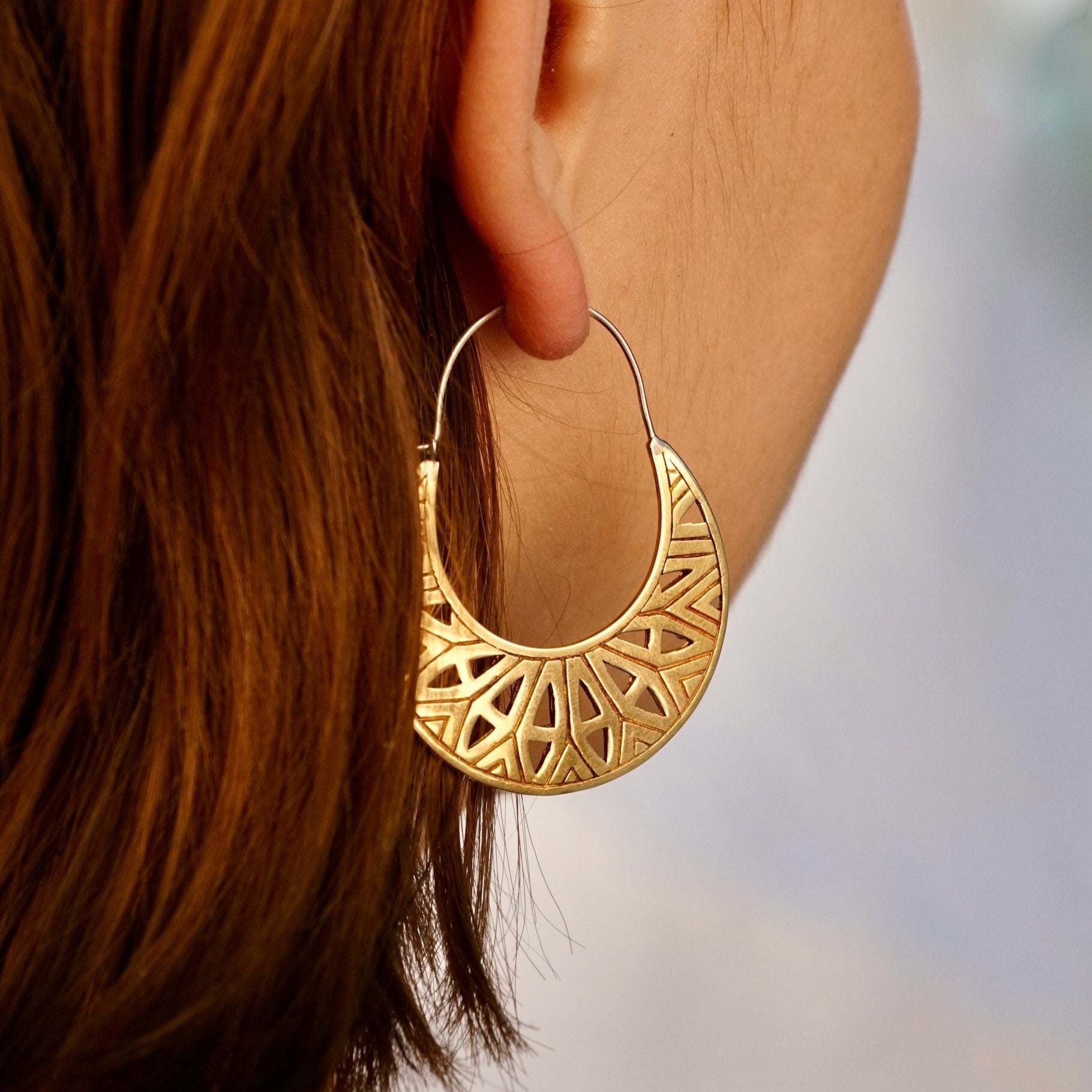 Buy Gold Plated The Mandala Hoops by The YV Brand by Yashvi Vanani Online  at Aza Fashions.