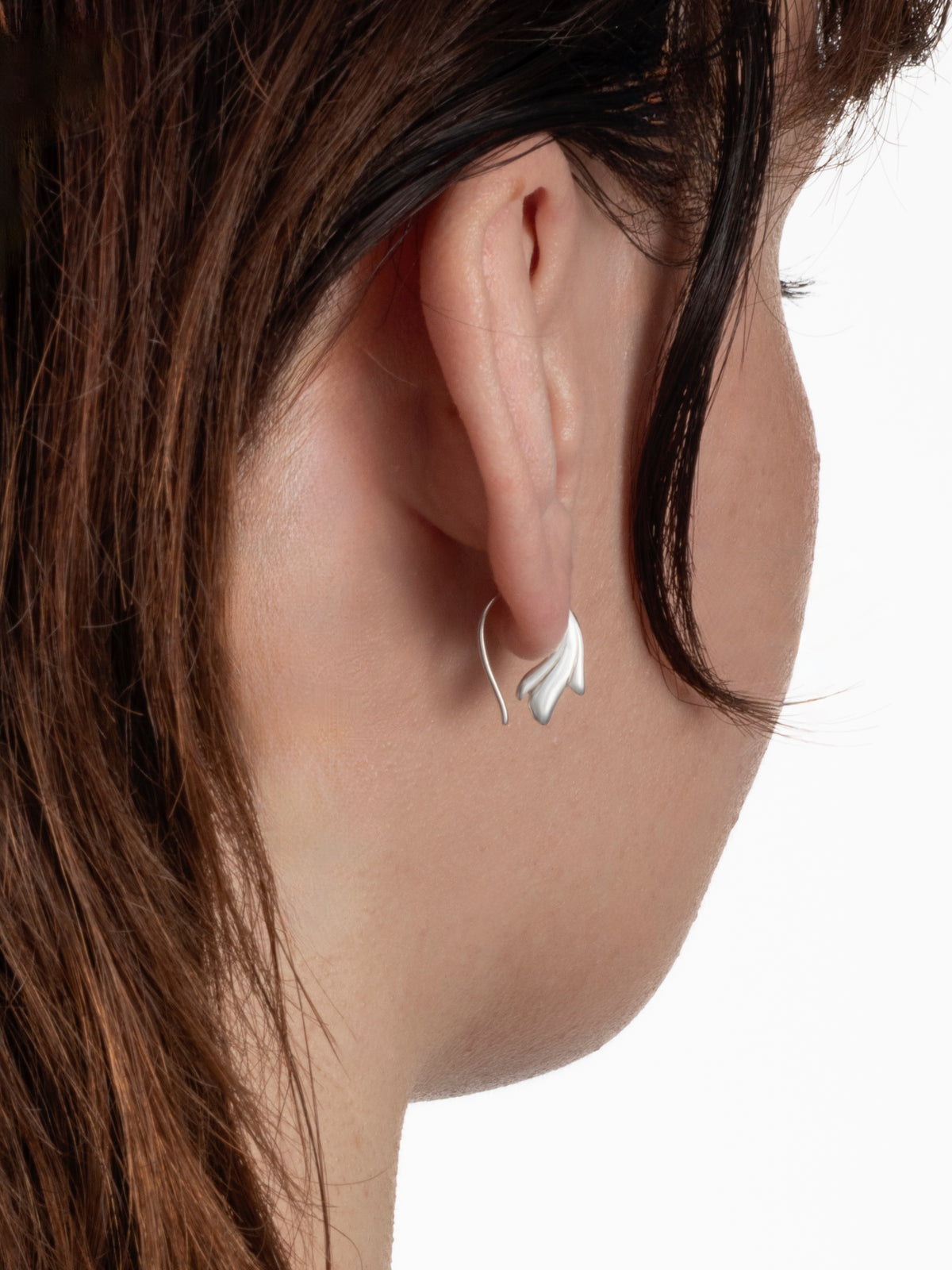 Grace Hoop Earrings – Sterling Silver or 18K Gold Vermeil | Dainty Minimalist Fine Jewelry (338)