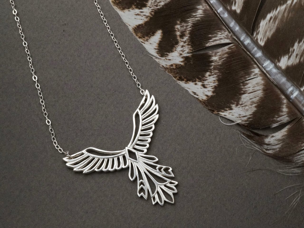 Phoenix Necklace in 925 Sterling Silver • Rebirth and Strength Symbol Pendant • Meaningful Gift for Her for New Beginnings (151)
