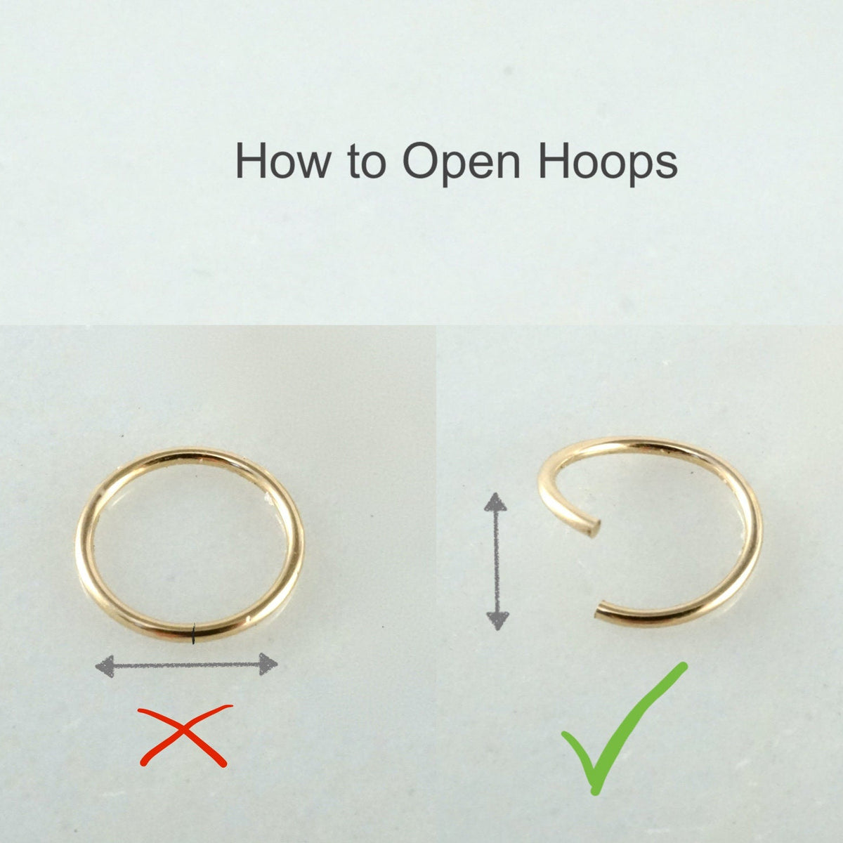 Minimalist Raindrop Earrings - Horseshoe Hoops Gold (290)