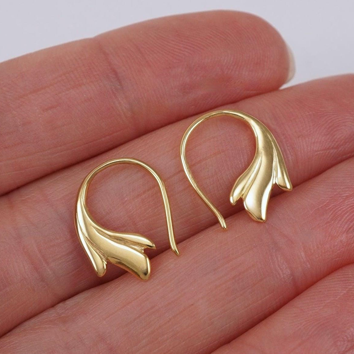 Grace Hoop Earrings – Sterling Silver or 18K Gold Vermeil | Dainty Minimalist Fine Jewelry (338) - Small Hoop Earrings