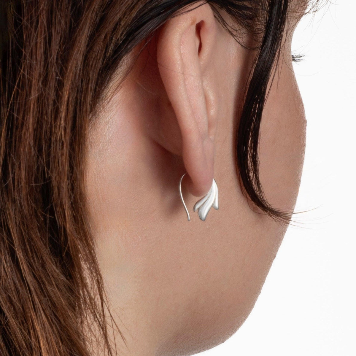 Grace Hoop Earrings – Sterling Silver or 18K Gold Vermeil | Dainty Minimalist Fine Jewelry (338) - Small Hoop Earrings