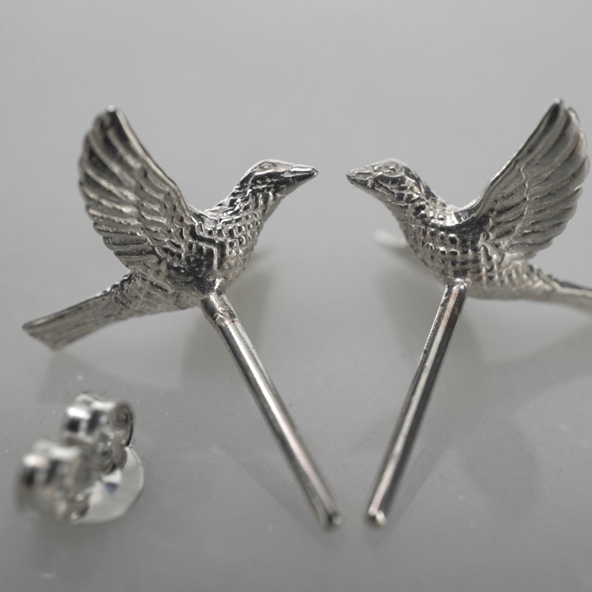 Love Bird Studs - Gold Valentine Earrings (228GP)