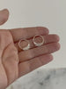 Tiny Leaf Hoop Earrings - Nature Jewelry - 14mm Olive Leaf Huggies