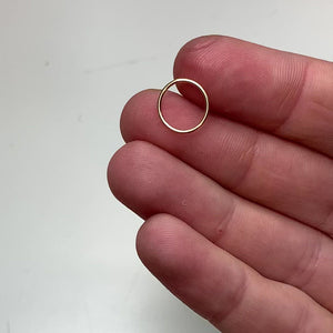 Cartilege Hoop, Helix Hoop, Tragus Hoop, Nose Hoop Ring piercing, 14K Gold Filled Mini 20g Small Earring, 6mm, 7mm, 8mm, 9mm, 10mm, 11mm