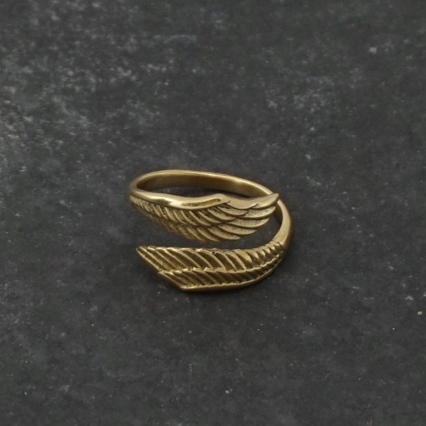 Feather Ring - Adjustable Ring - Knuckle Ring - Leaf Ring