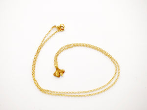 Ginko Necklace Gold - Leaf pendant (B230)