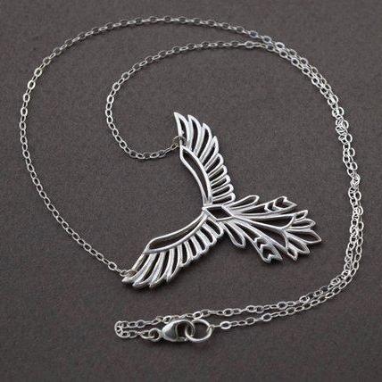 Bird Stamped Pendant with Silver Chain – Navajo Jewelry and Crafts