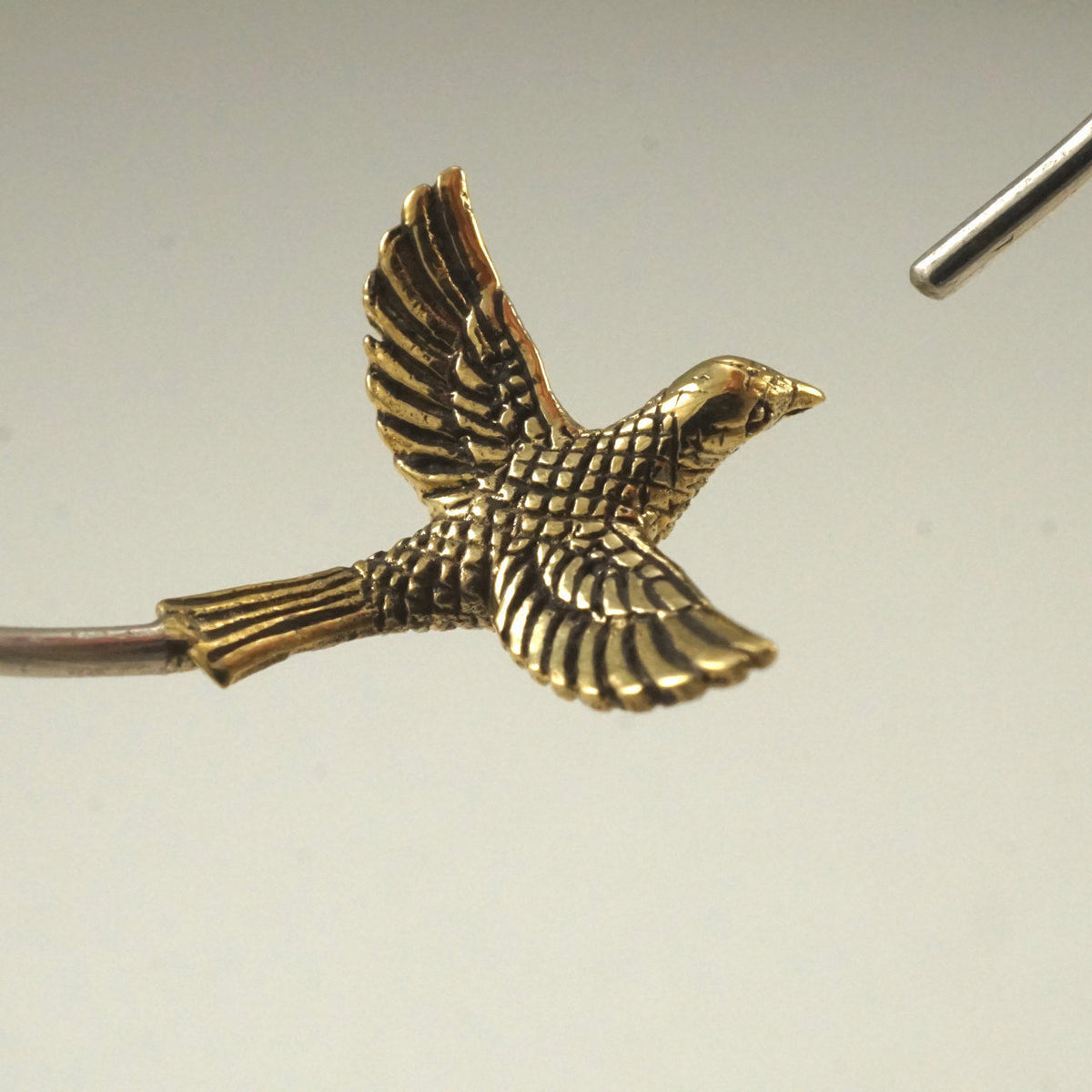 Small Bird Hoop Earrings - love birds - Nature jewelry