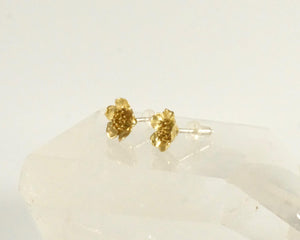 Wild Rose Studs Gold- Flower Stud earrings (176B)