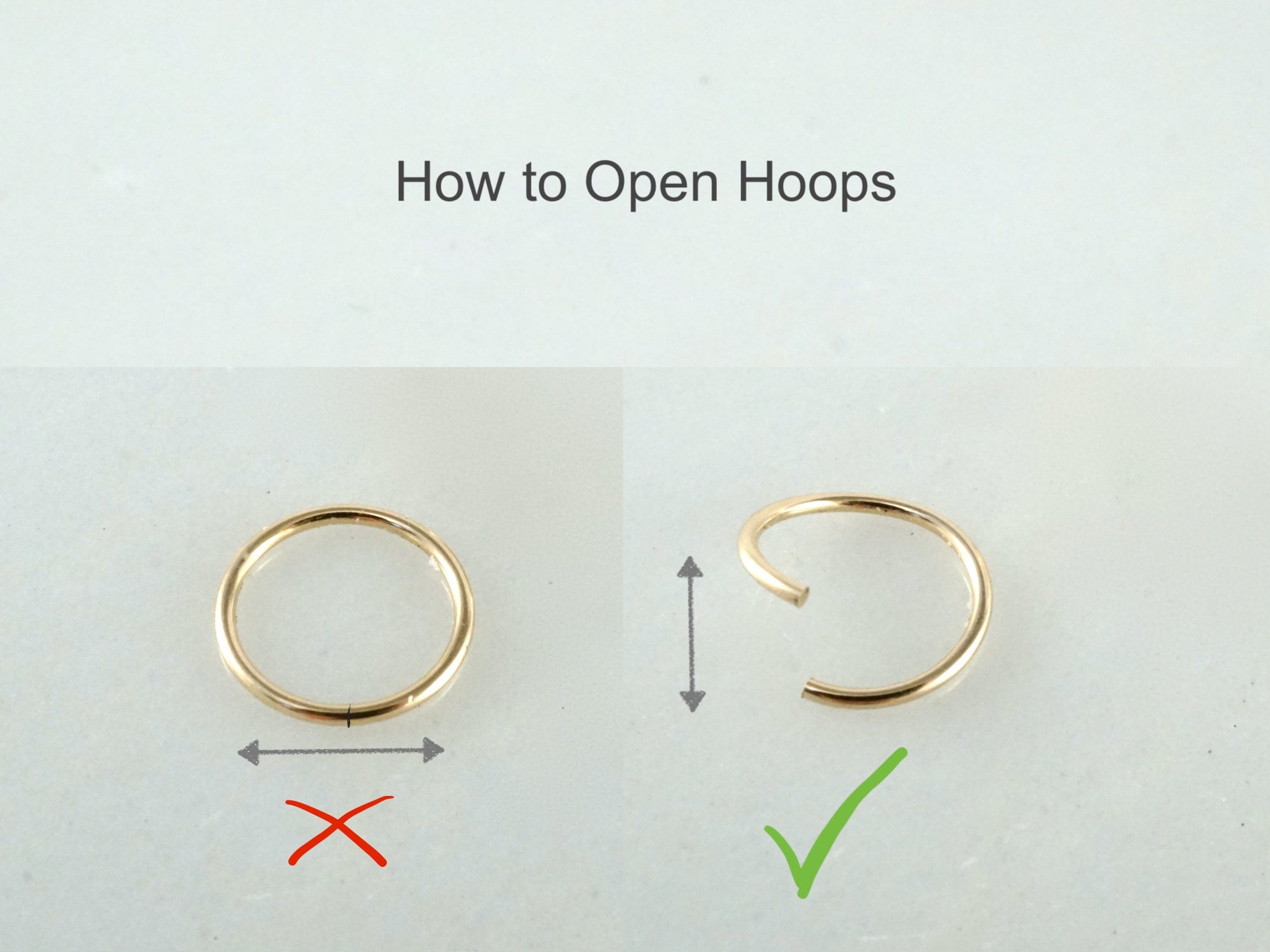 Cartilege Hoop, Helix Hoop, Tragus Hoop, Nose Hoop Ring piercing, 14K -  TheBlissfulCo