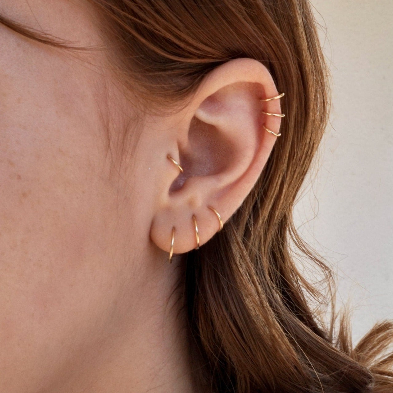 Cartilege Hoop, Helix Hoop, Tragus Hoop, Nose Hoop Ring piercing, 14K Gold Filled Mini 20g Small Earring, 6mm, 7mm, 8mm, 9mm, 10mm, 11mm