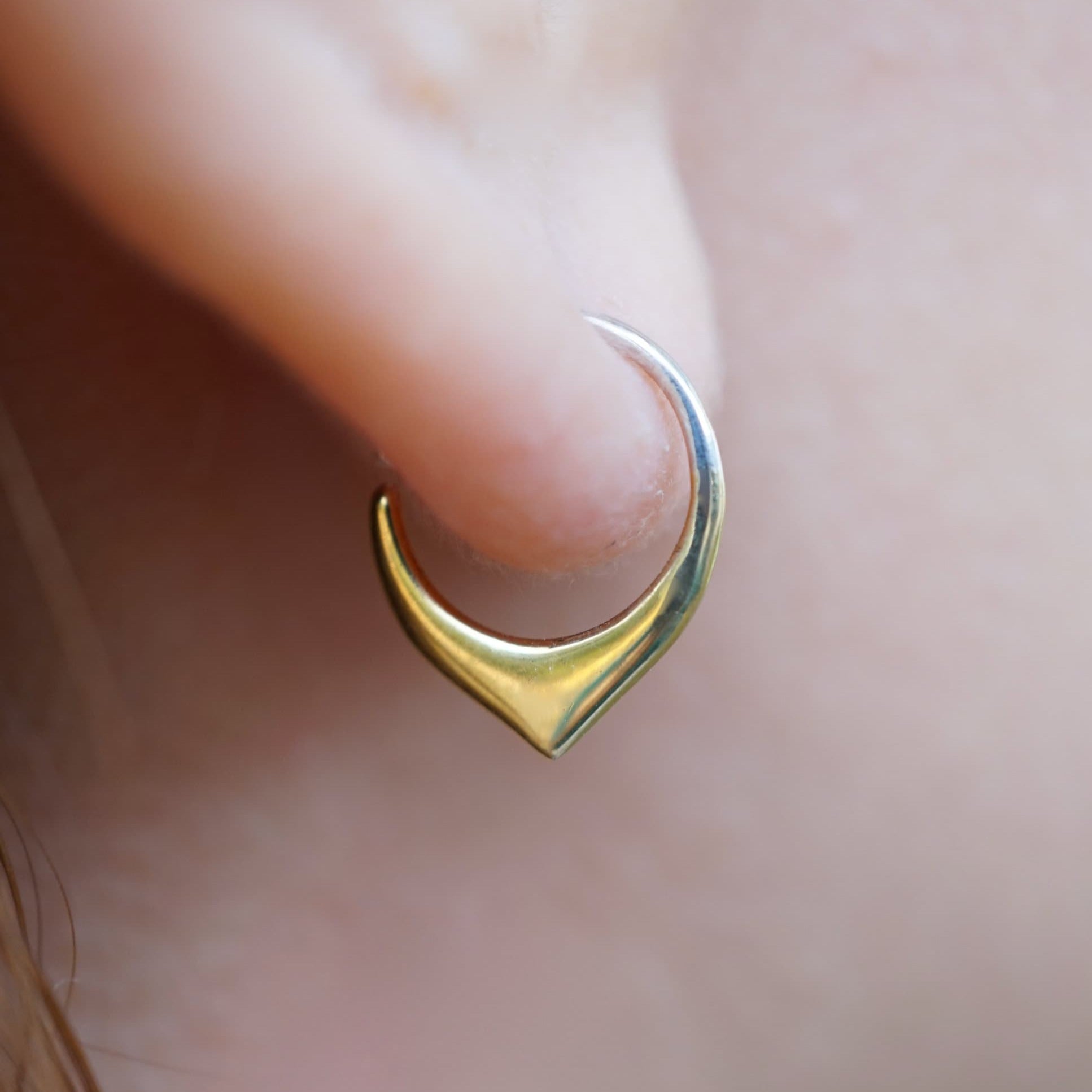 Nanogram 2D Hoop Earrings