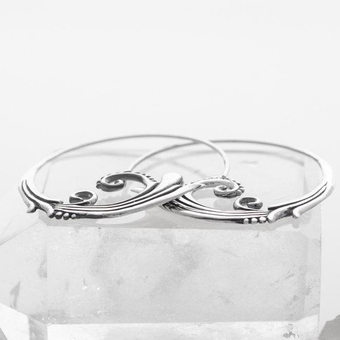 Medium Sterling Silver Hoop Earrings